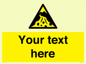 Custom Warning: Debris flow zone